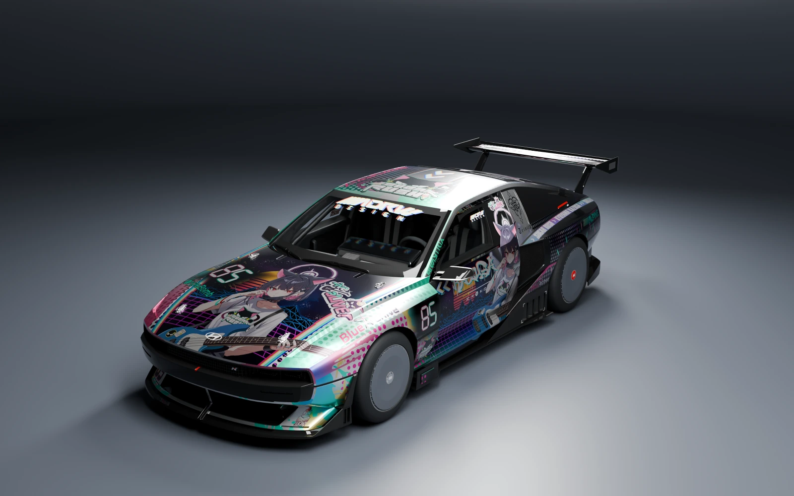 Hyundai N Vision 74 2022 × Kyouyama Kazusa · Front quarter · Studio