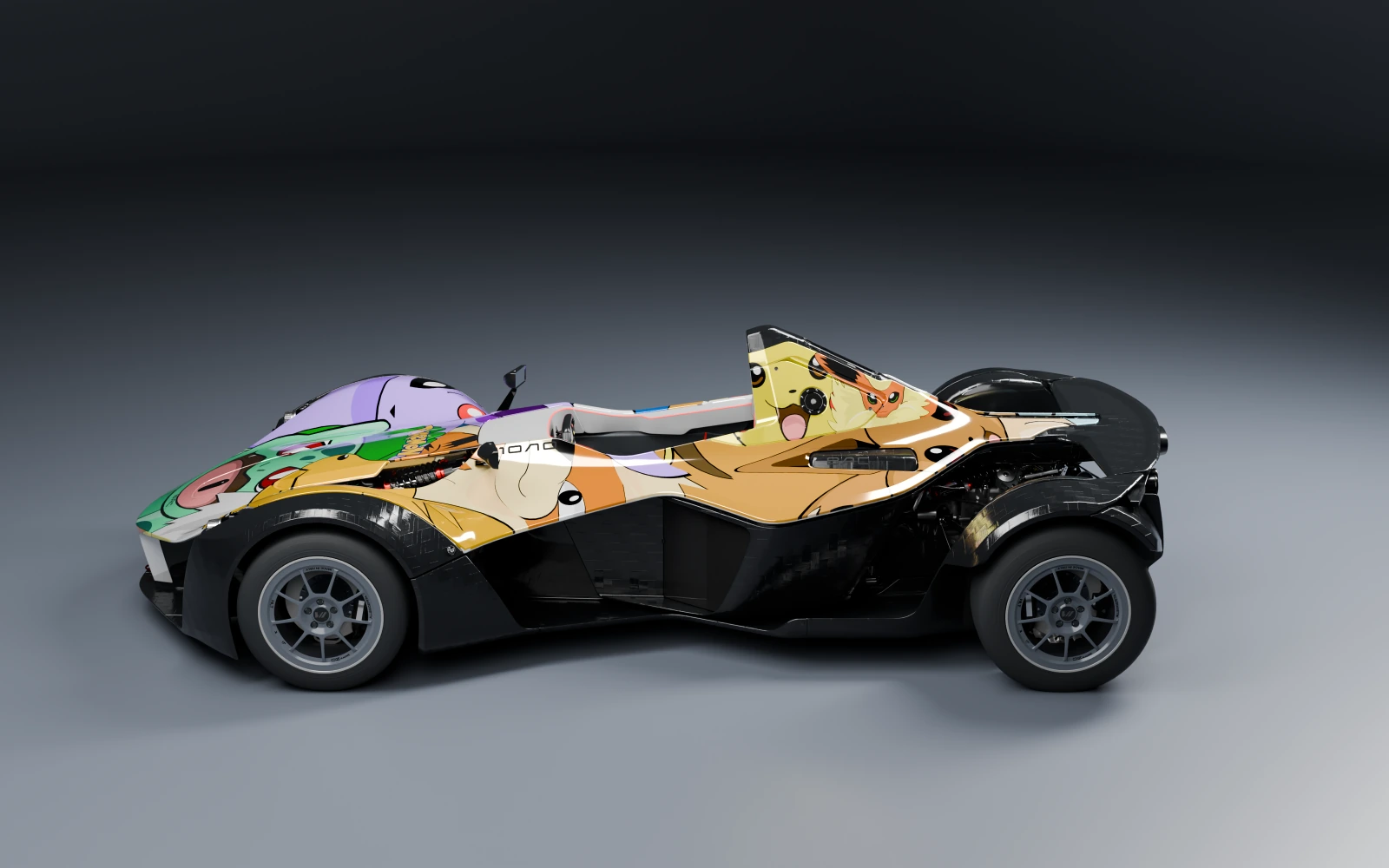BAC Mono 2014 × 宝可梦 · 侧面视角 · 棚拍