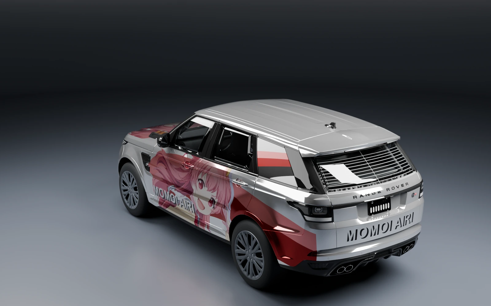 Land Rover Range Rover Sport SVR 2015 × 桃井愛莉 · リア斜め · スタジオ