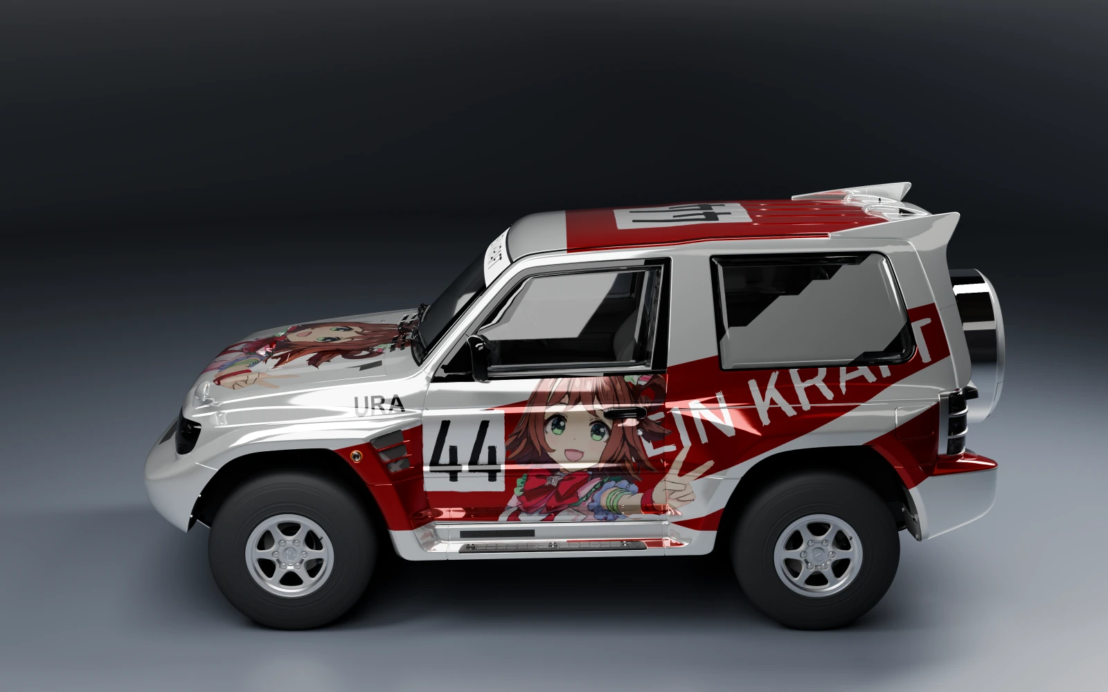 Mitsubishi Montero Evolution 1997 × ラインクラフト · サイド · スタジオ