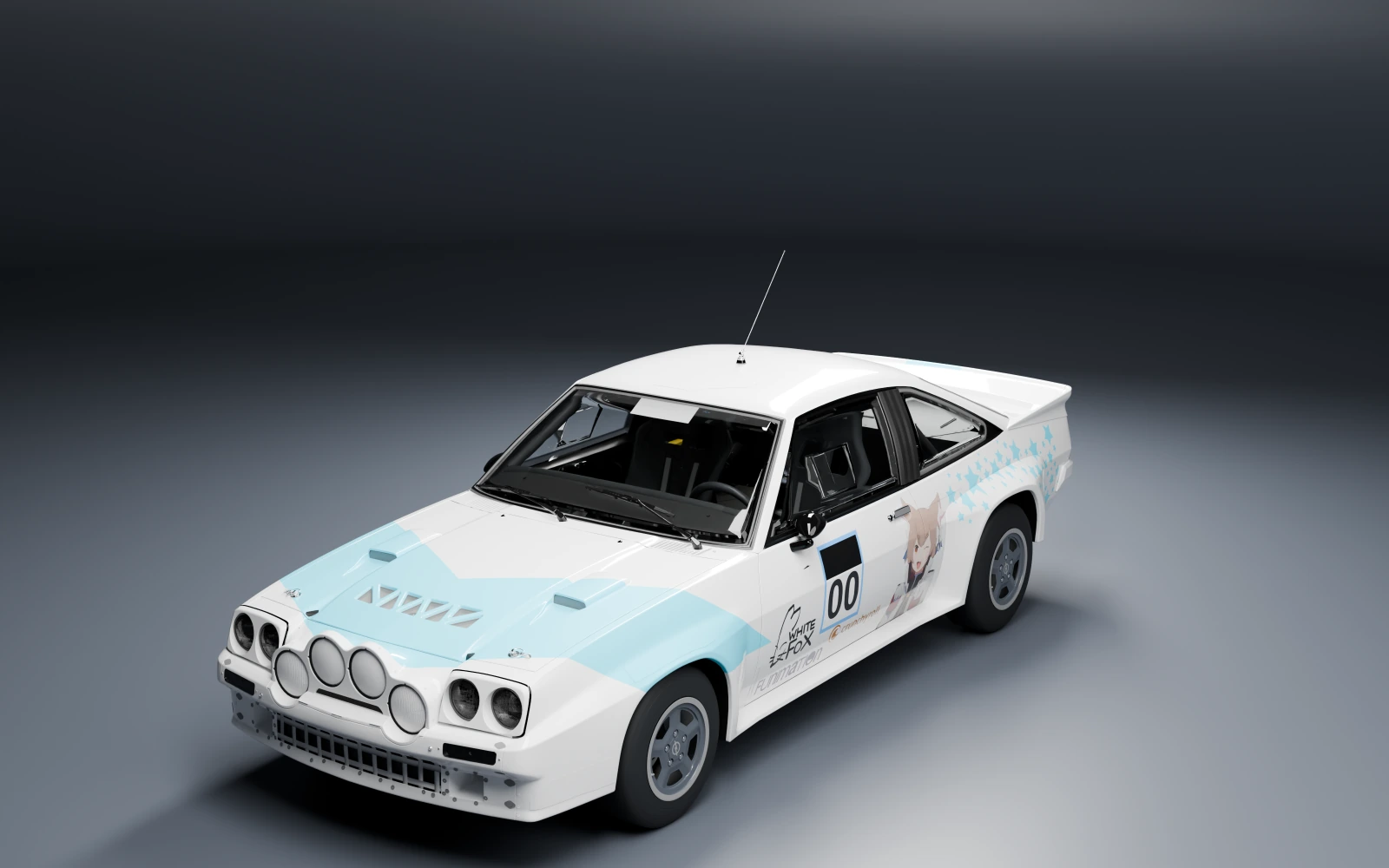 Opel Manta 400 1984 × Felix Argyle · Front quarter · Studio