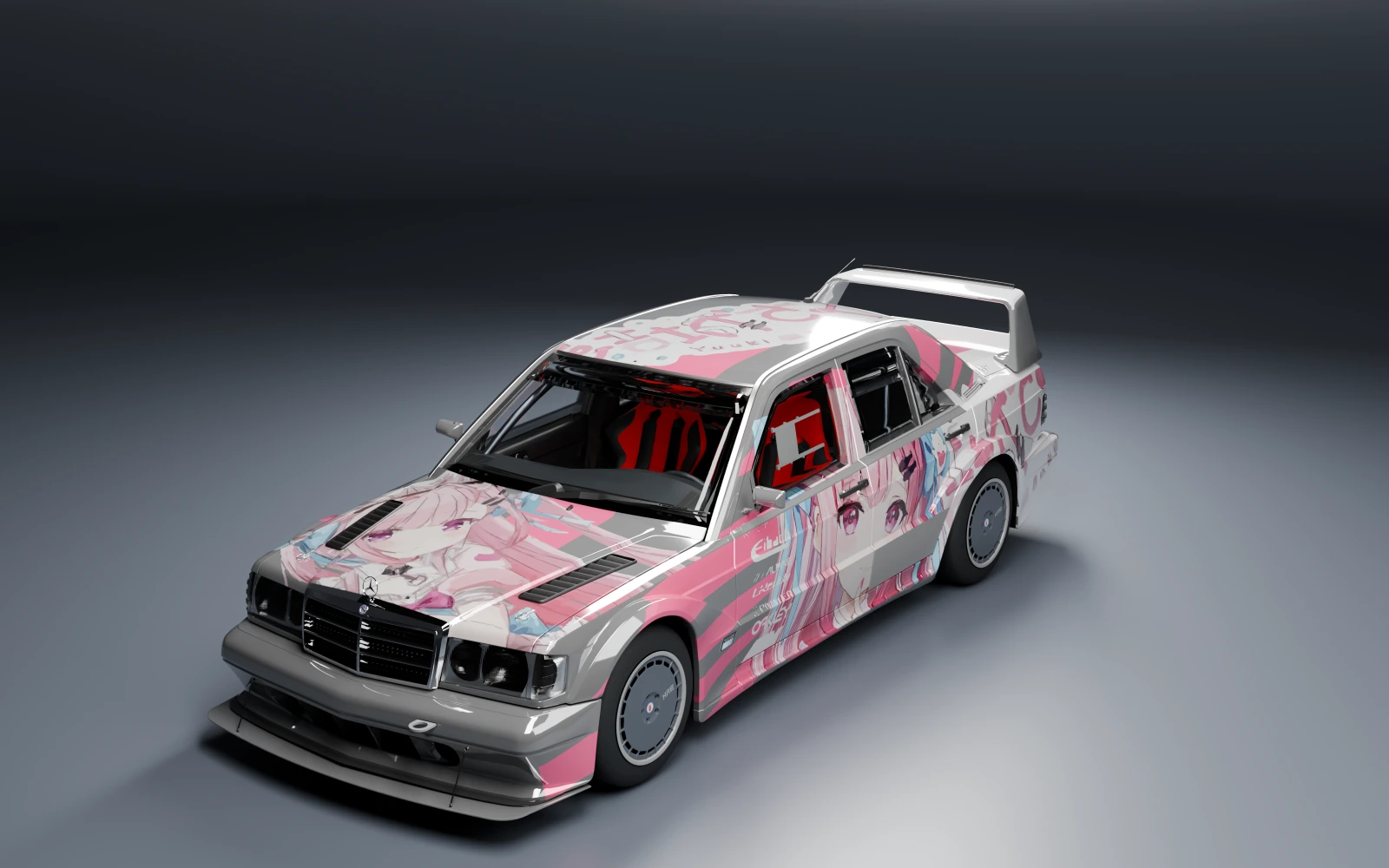 Mercedes-Benz 190 E 2.5-16 Evolution II Forza Edition 1990 × Yuuki Sakuna · Front quarter · Studio