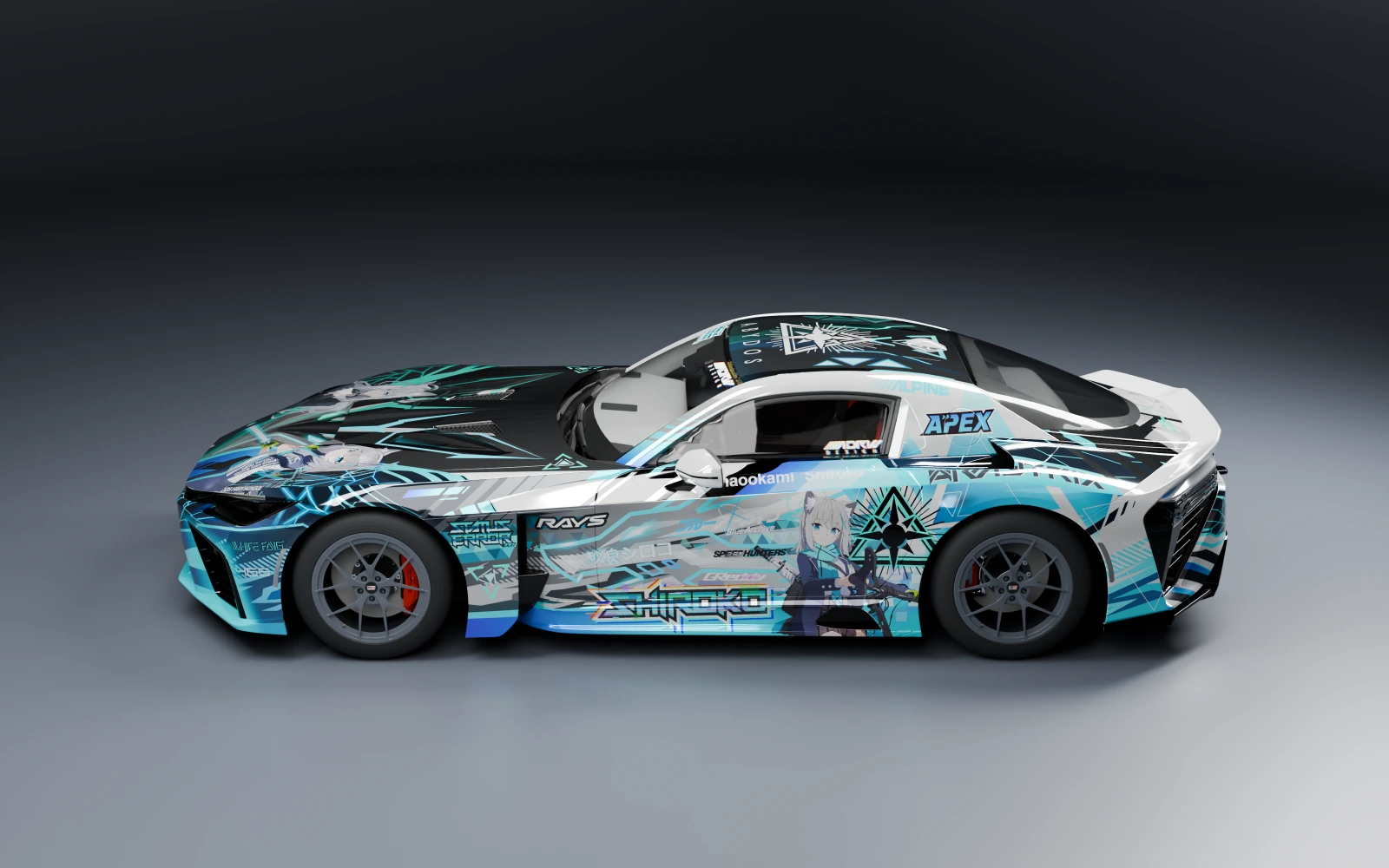 Toyota GR GT Prototype 2025 × 砂狼シロコ · サイド · スタジオ