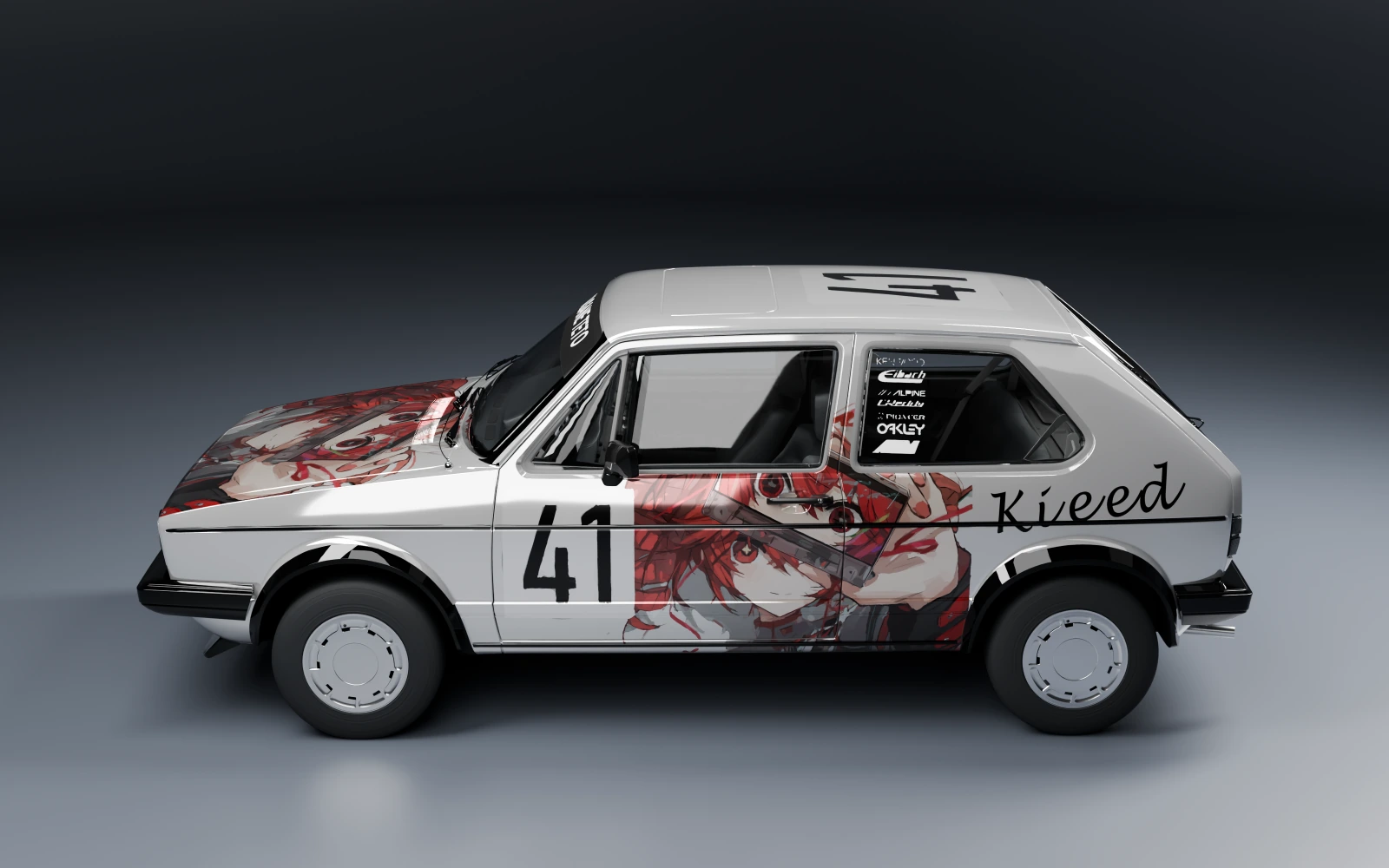 Volkswagen Golf GTI 1983 × 重音テト · サイド · スタジオ