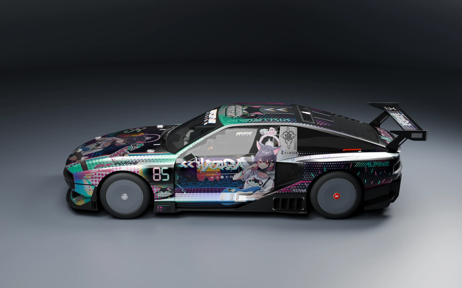 Hyundai N Vision 74 2022 × Kyouyama Kazusa · Side profile · Studio