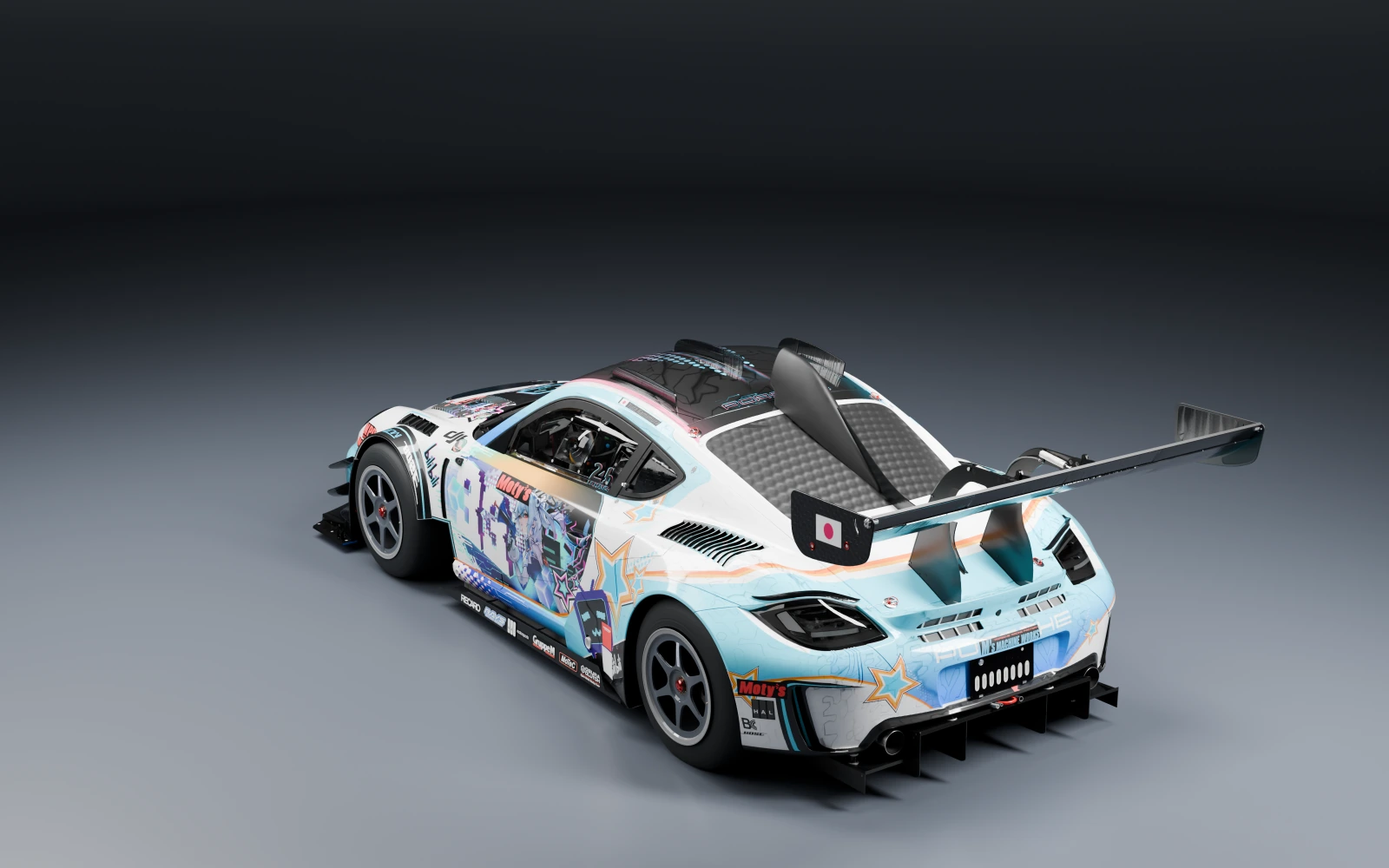 Porsche Cayman GT3 WTAC 2005 × Bilibili 33 · Rear quarter · Studio