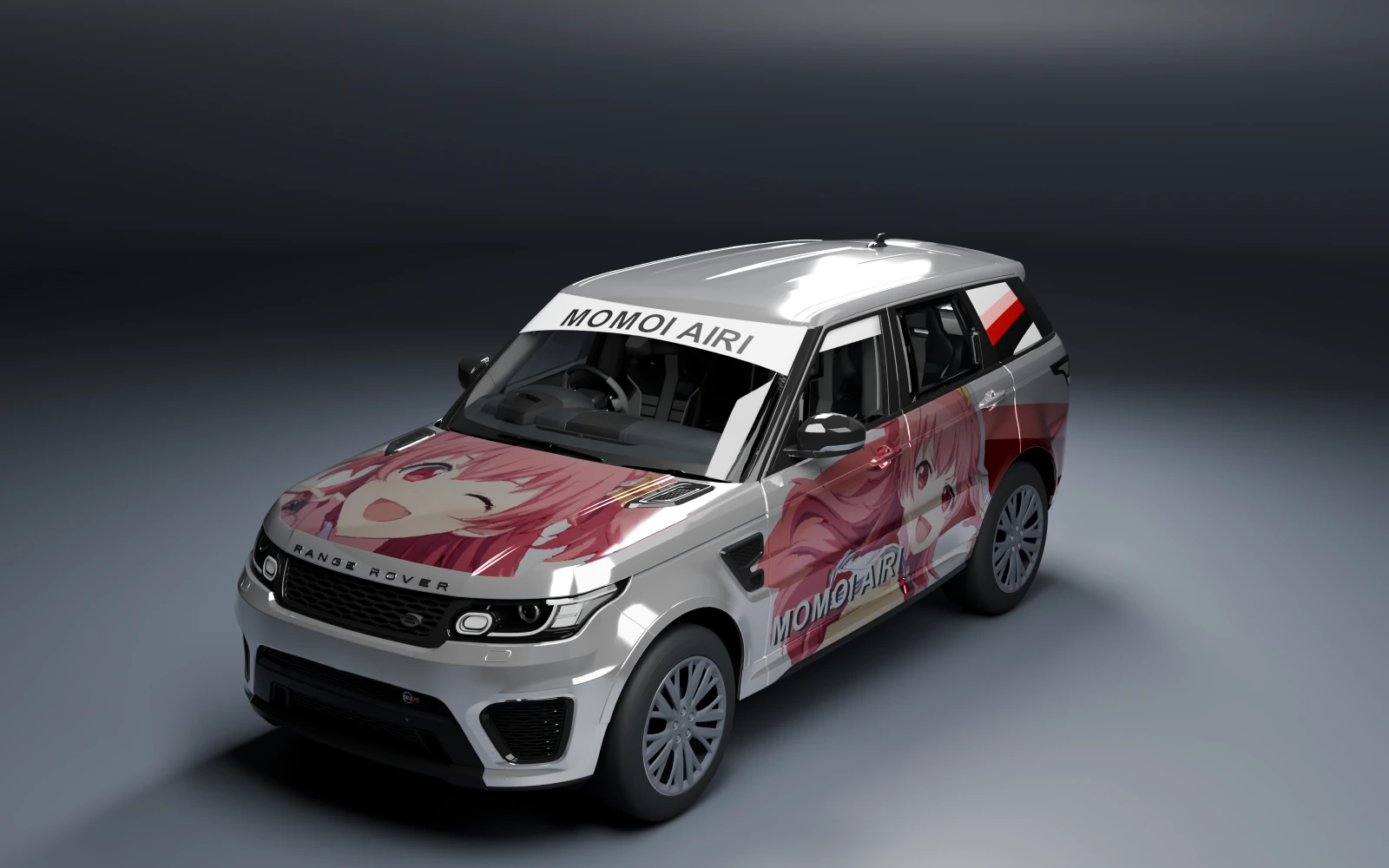 Land Rover Range Rover Sport SVR 2015 × Momoi Airi · Front quarter · Studio