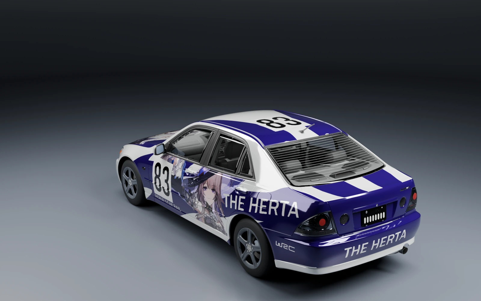 Toyota Altezza RS200 Z Edition 1999 × マダム・ヘルタ · リア斜め · スタジオ