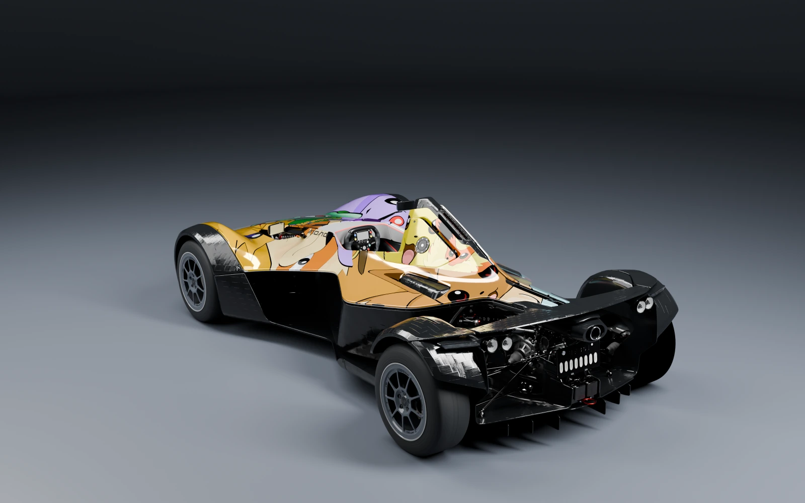 BAC Mono 2014 × 宝可梦 · 后侧视角 · 棚拍