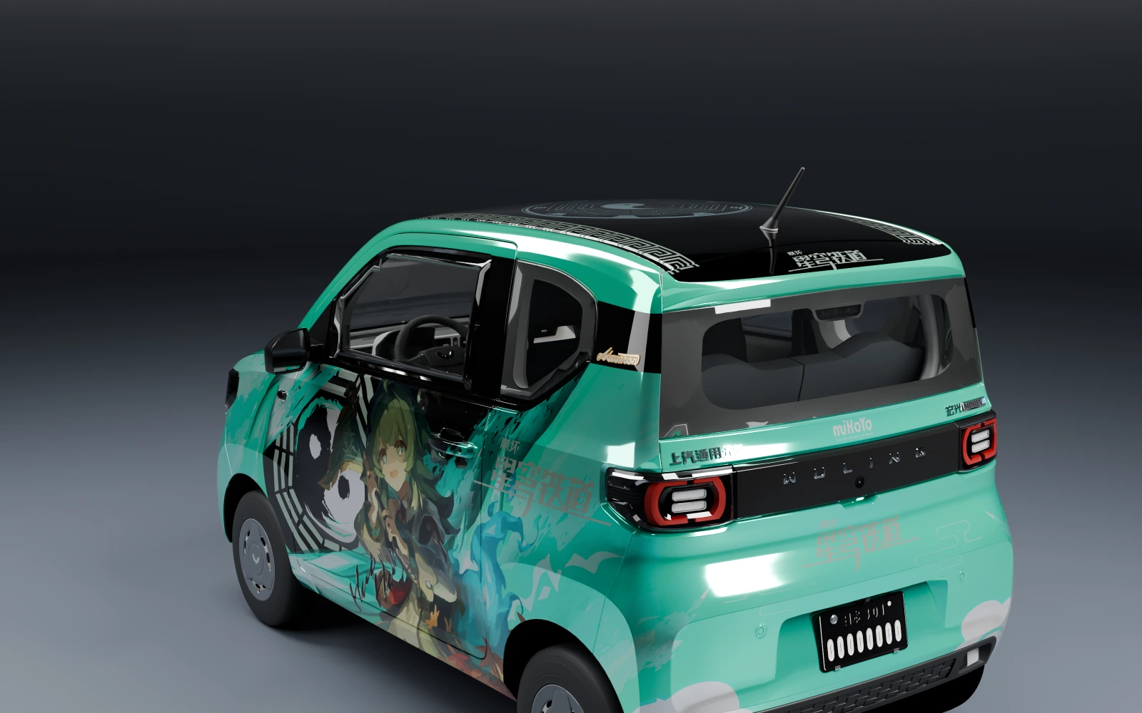Wuling Hongguang Mini EV 2022 × Huohuo · Rear quarter · Studio