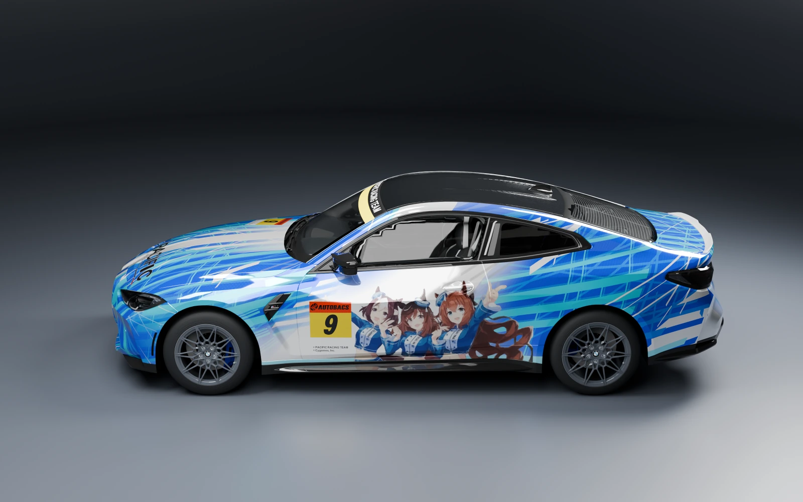 BMW M4 Competition Coupe 2021 × Umamusume: Pretty Derby · Side profile · Studio