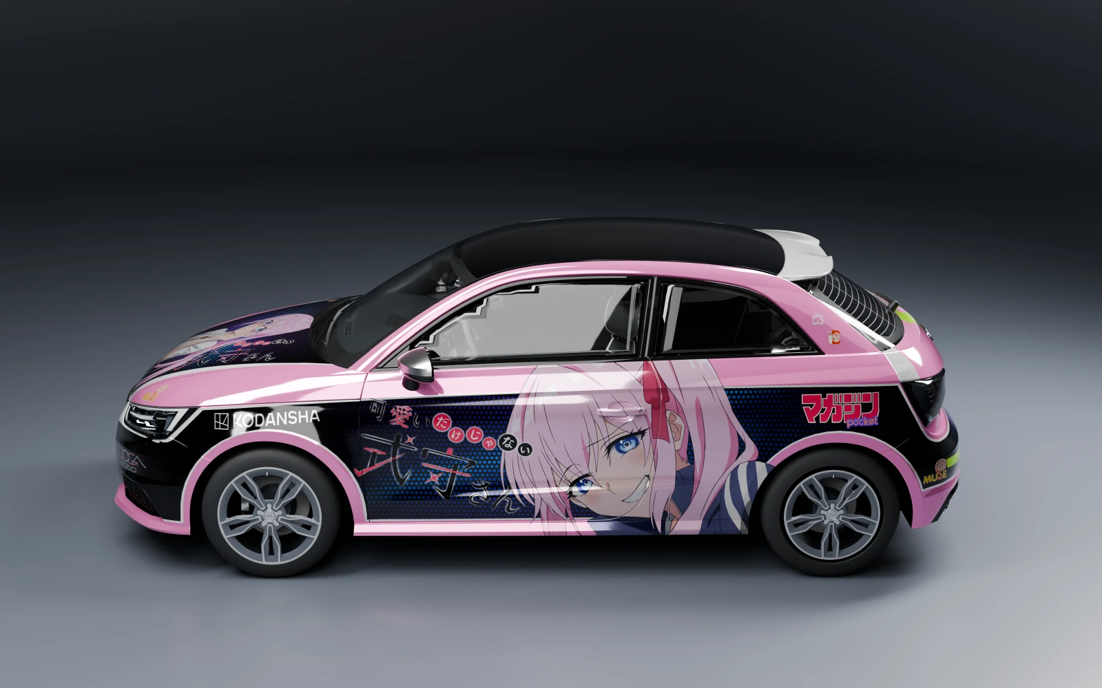 Audi S1 2015 × 式守 · サイド · スタジオ