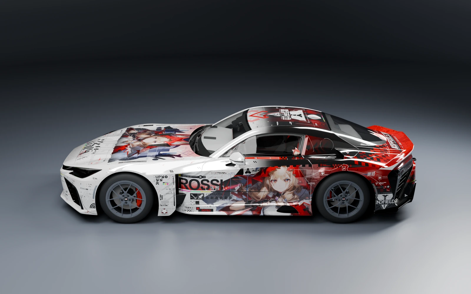 Toyota GR GT Prototype 2025 × ロッシ · サイド · スタジオ