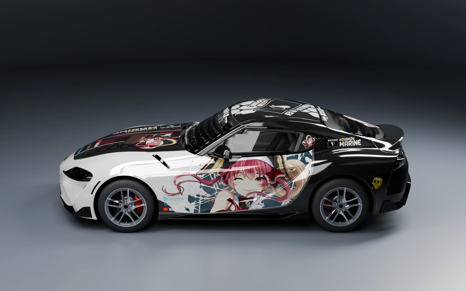 Toyota GR Supra 2020 × 宝鐘マリン · サイド · スタジオ