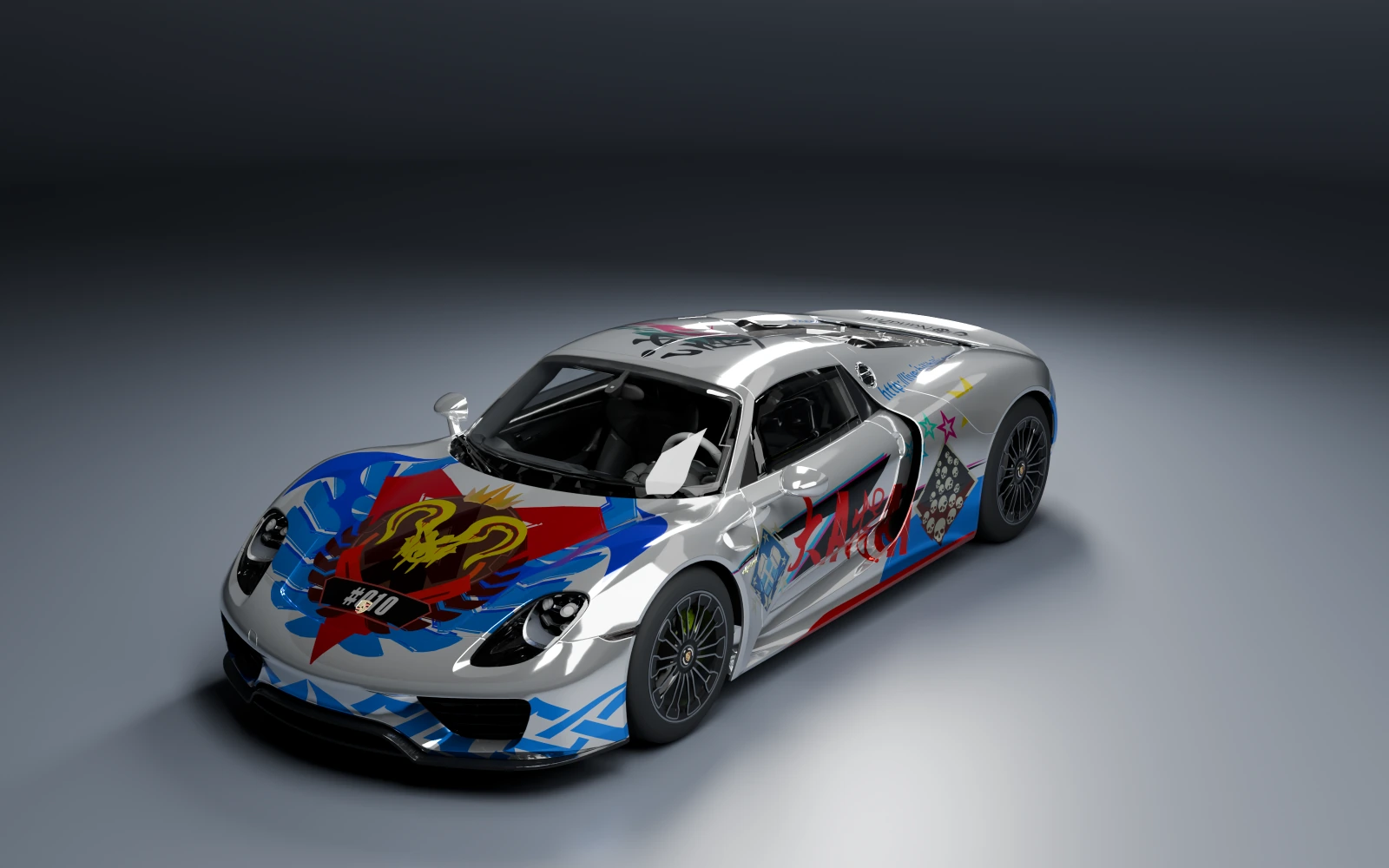 Porsche 918 Spyder 2014 × 七海Nana7mi · 前侧视角 · 棚拍