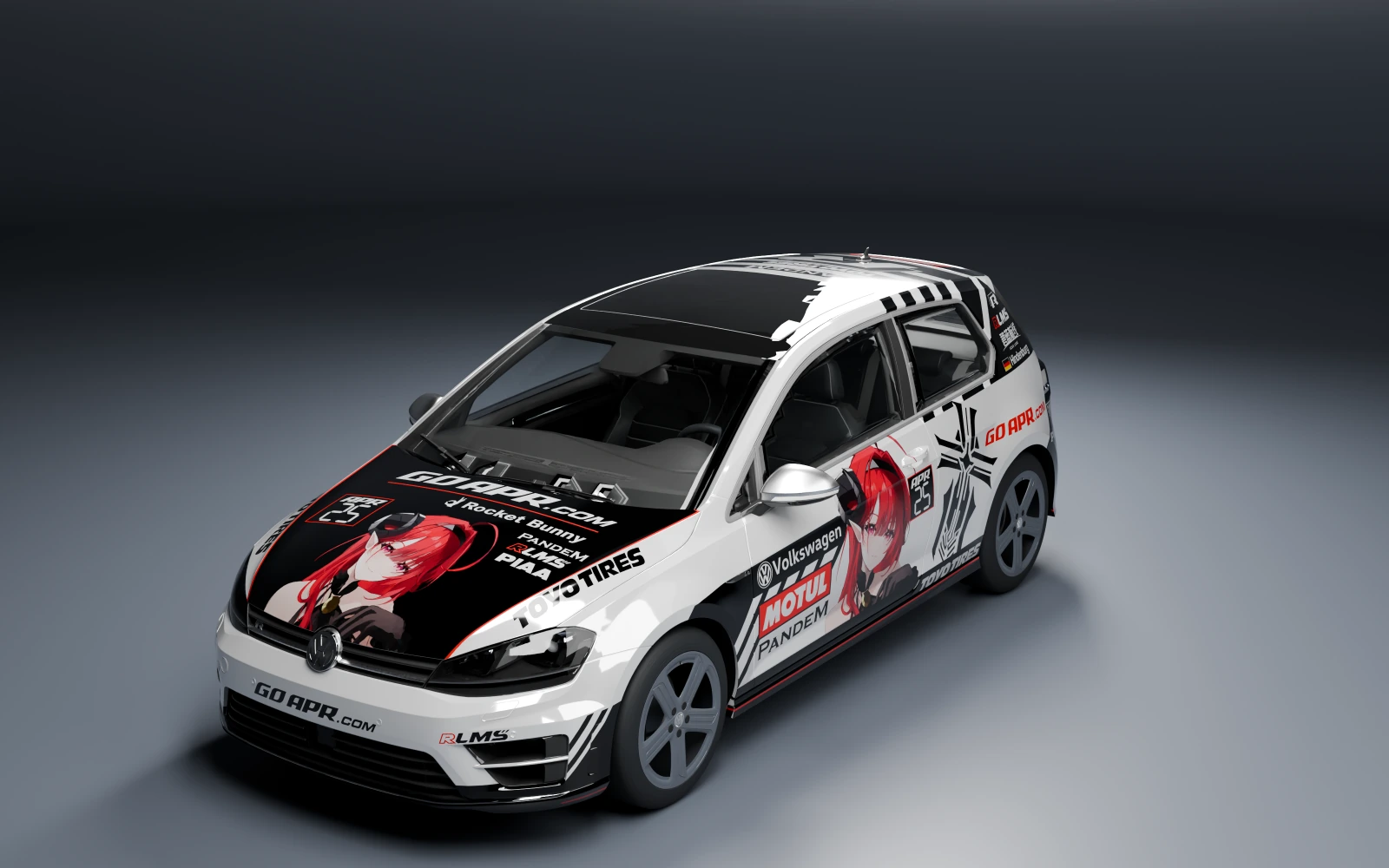 Volkswagen Golf R 2014 × 兴登堡 · 前侧视角 · 棚拍