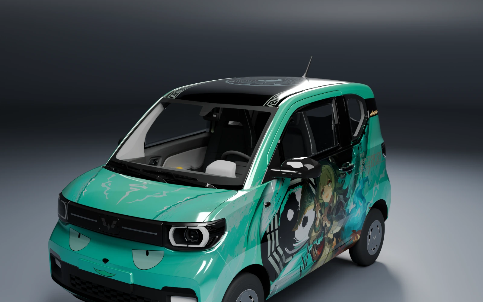 Wuling Hongguang Mini EV 2022 × Huohuo · Front quarter · Studio